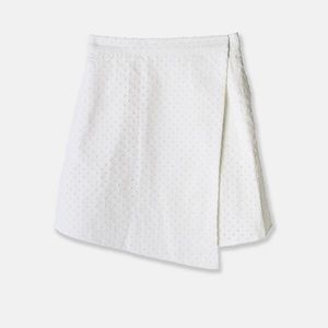The fifth label eyelet lace mini skirt, white, XL